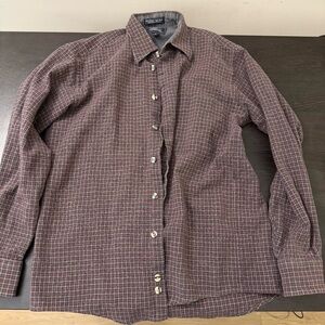 Burberry Men's Cotton/Wool Dress Shirt - S/XS
